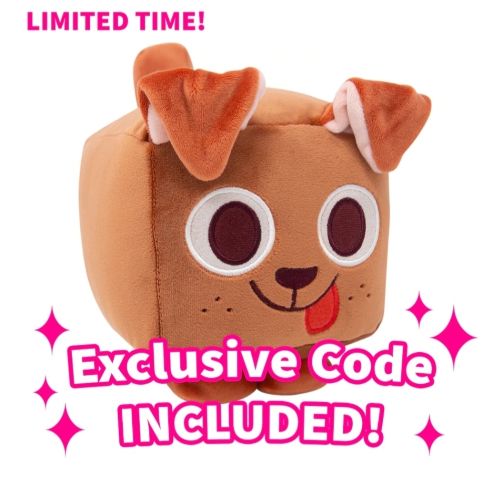 SOLD!!!! Dog Plushie Exclusive W/Reedemable Code
